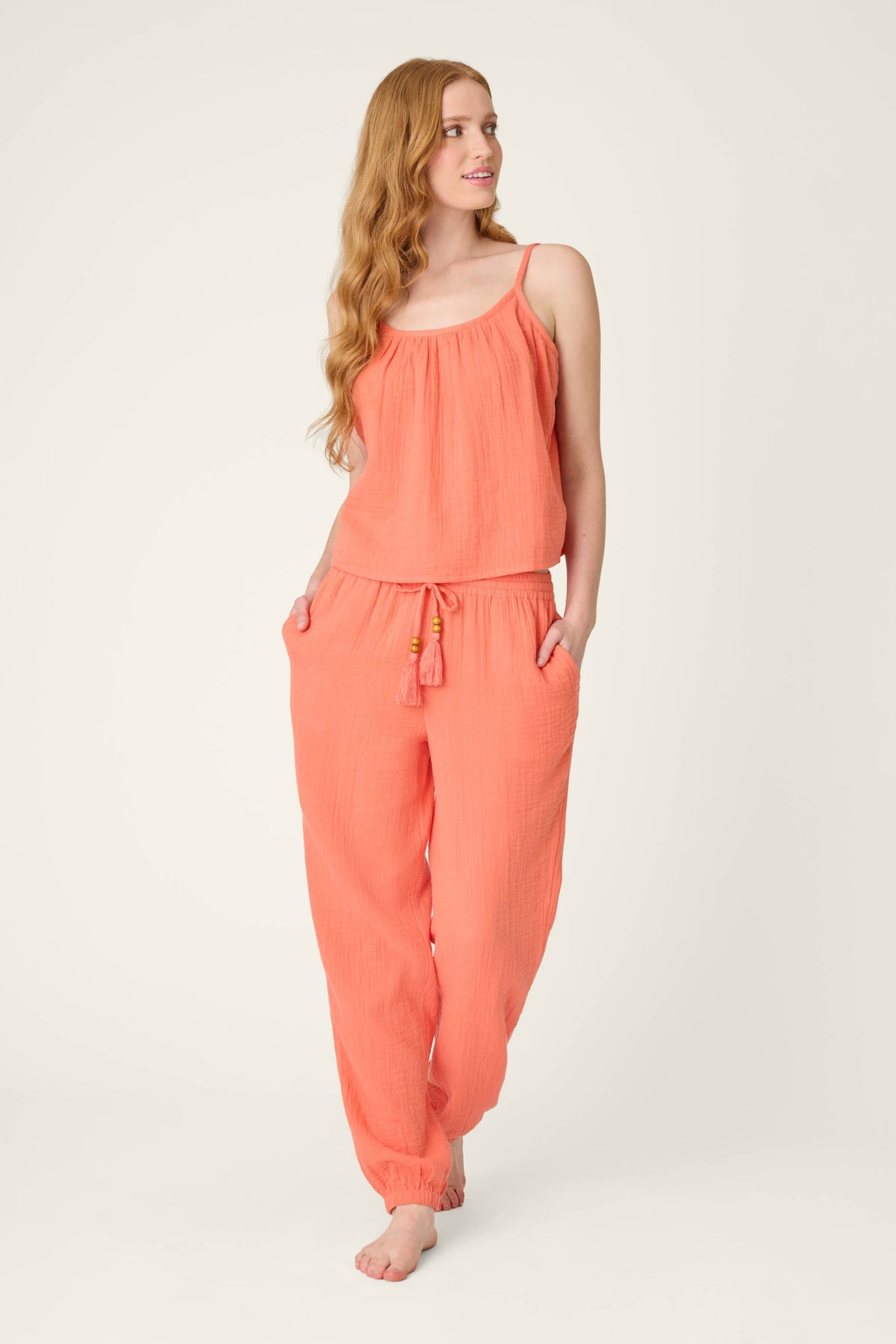 Sea You in Capri Hot Coral Cami