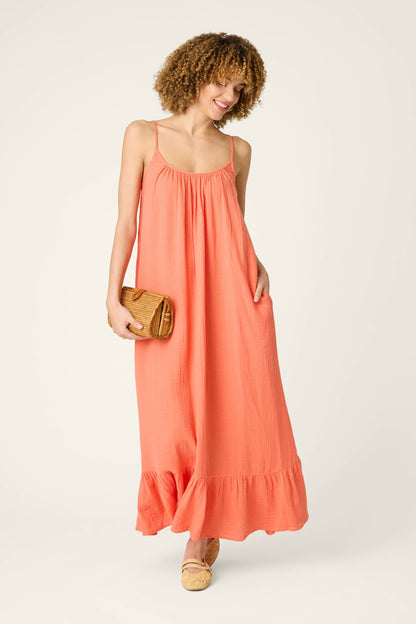 Sea You in Capri Hot Coral Dress