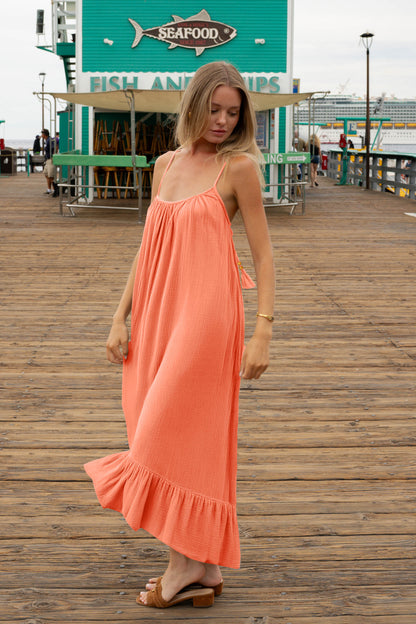 Sea You in Capri Hot Coral Dress
