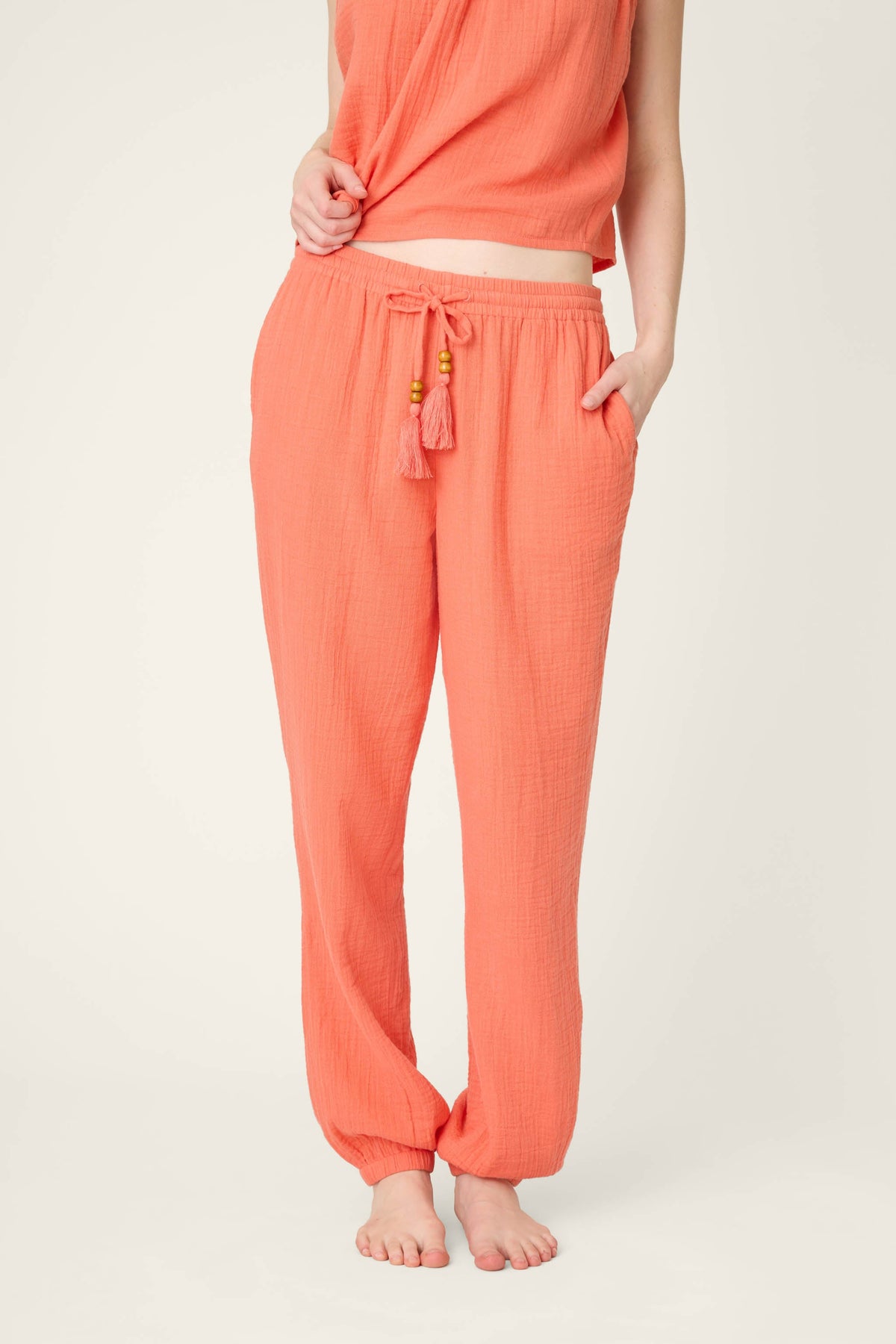 Sea You in Capri Hot Coral Pants