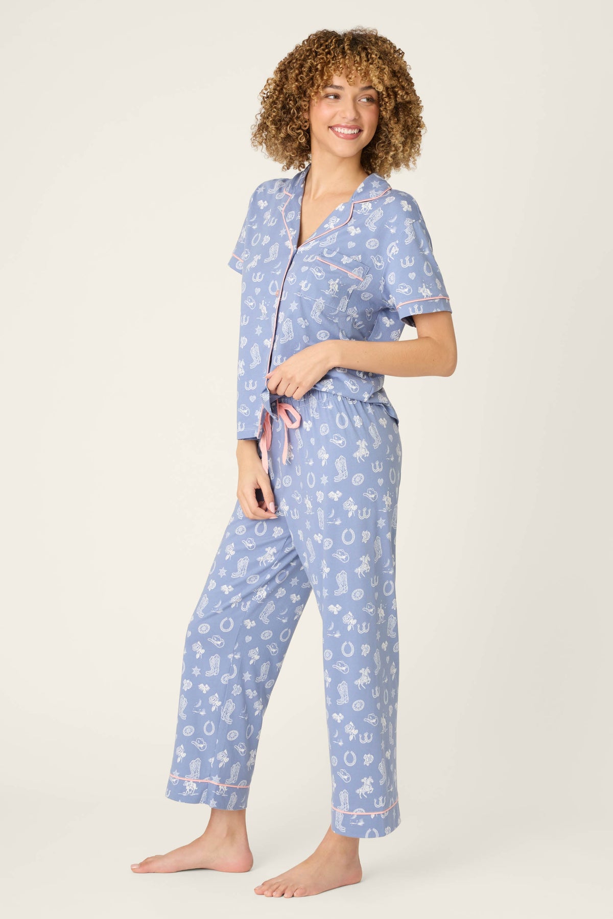 Whimsy Lone Star Love Cropped PJ Set