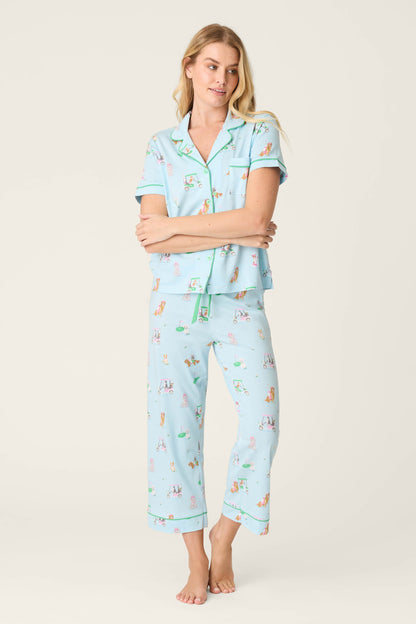 Whimsy Putter Pup Cropped PJ Set