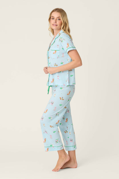 Whimsy Putter Pup Cropped PJ Set