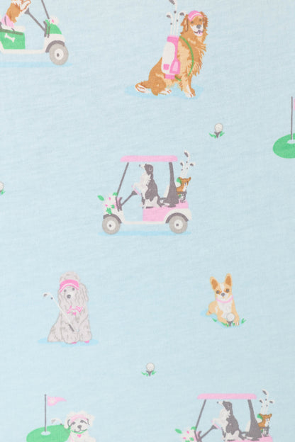 Whimsy Putter Pup Cropped PJ Set