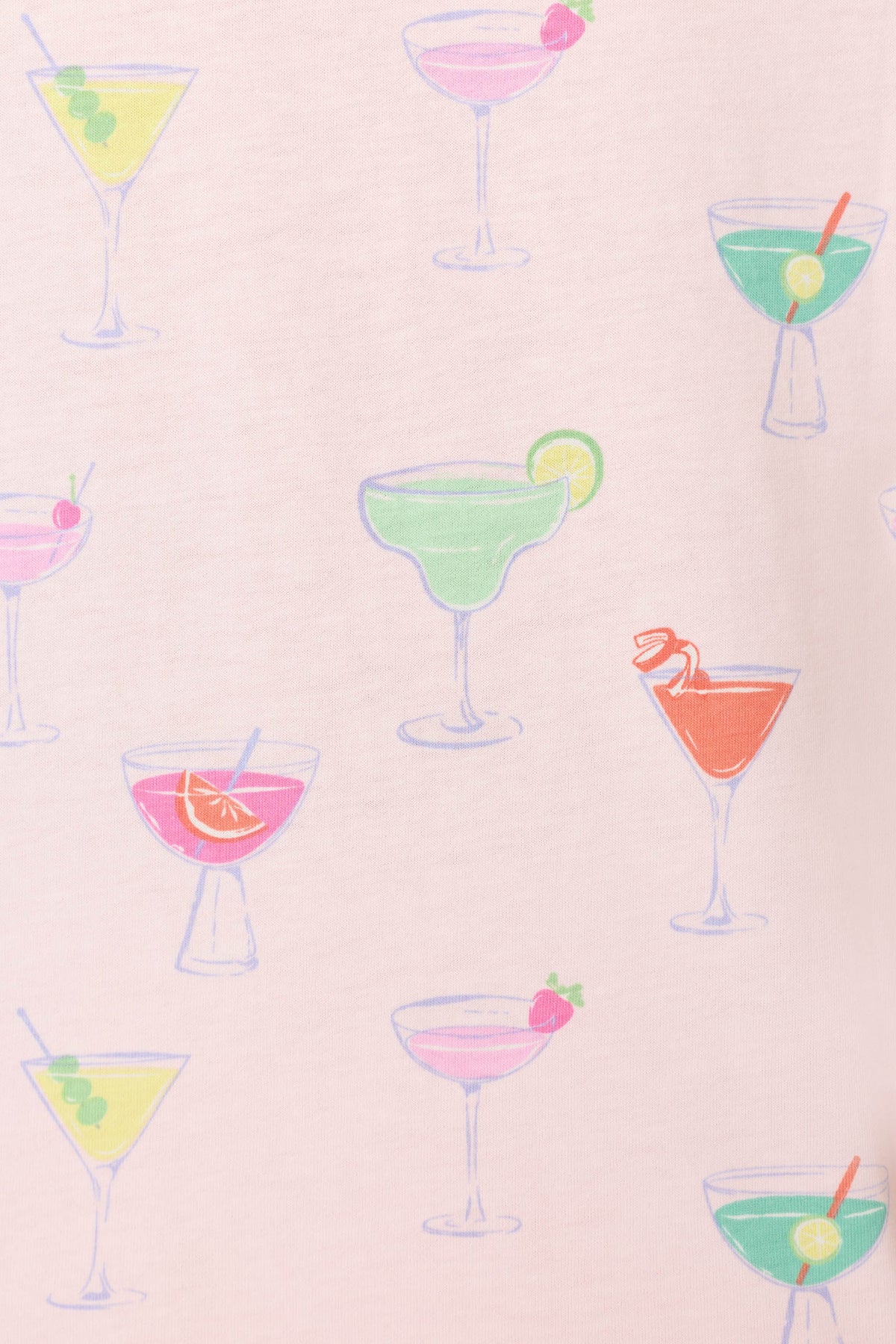 Whimsy Sip Happens Cropped PJ Set