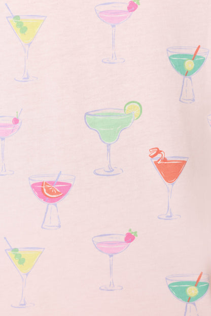 Whimsy Sip Happens Cropped PJ Set
