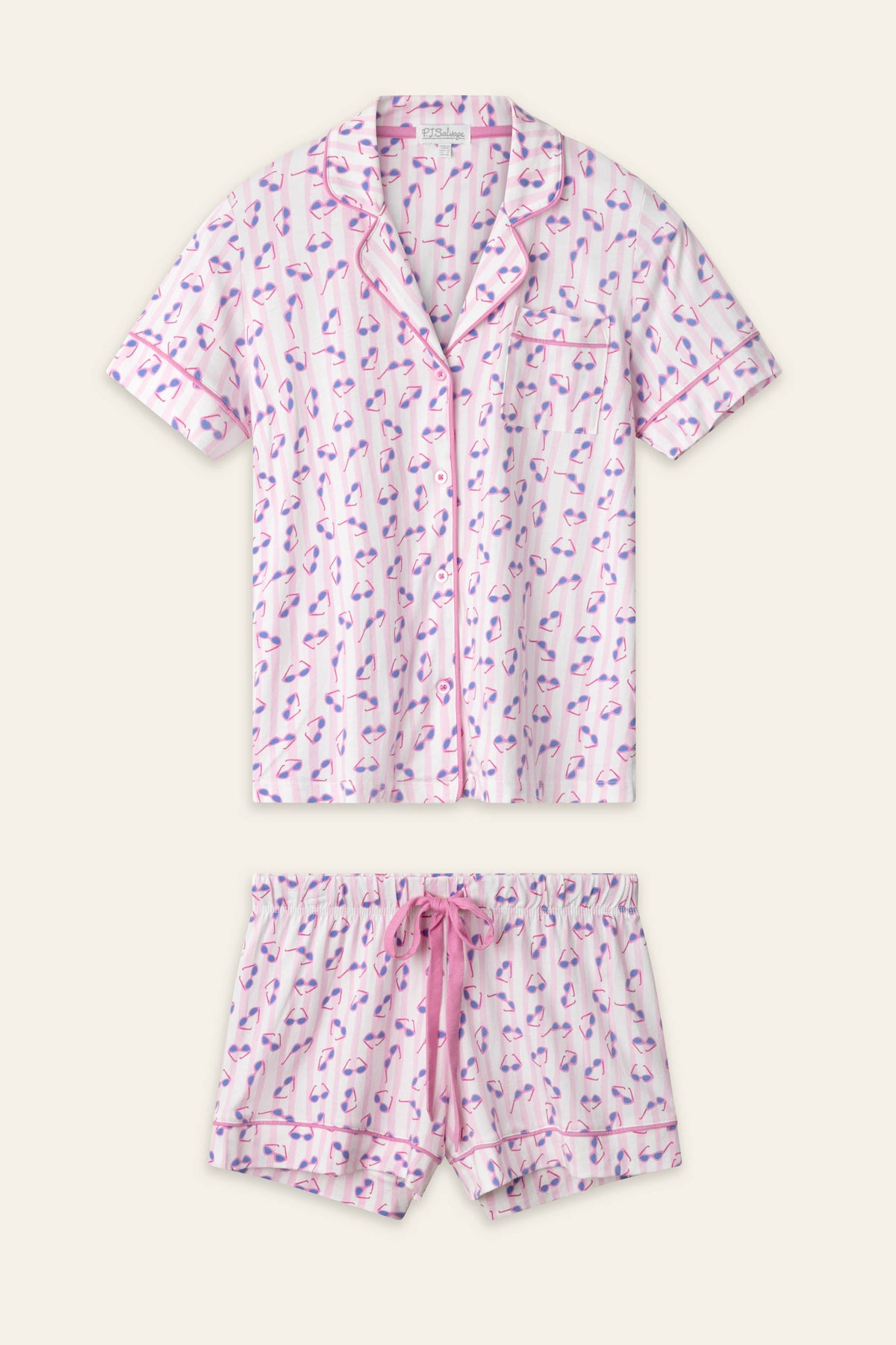 Whimsy Retro Shades Short PJ Set