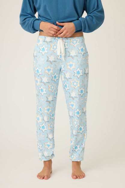 You Had Me At Shalom Cookie Print Banded Pants