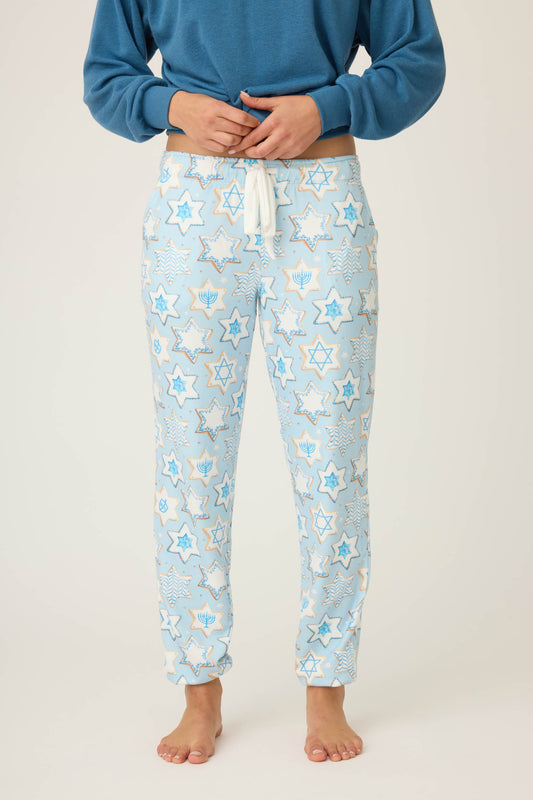 You Had Me At Shalom Cookie Print Banded Pants