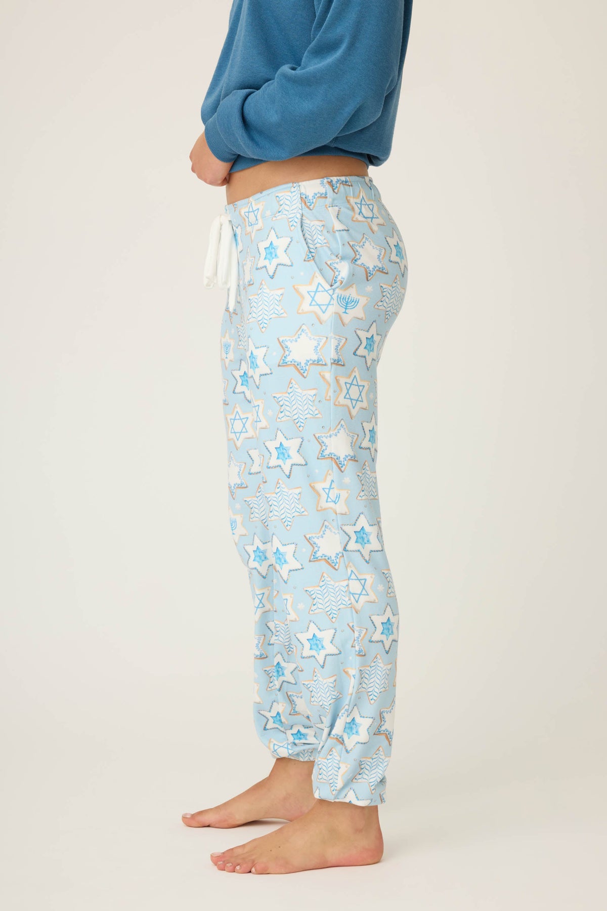 You Had Me At Shalom Cookie Print Banded Pants