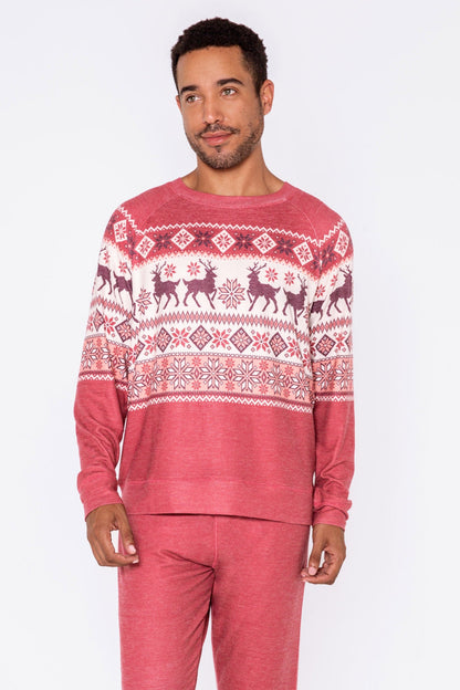 Family Fair Isle Men's Long Sleeve Top