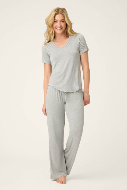 Modal Basics Heather Grey PJ Set