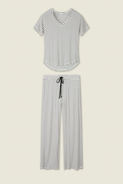 Modal Basics Striped PJ Set