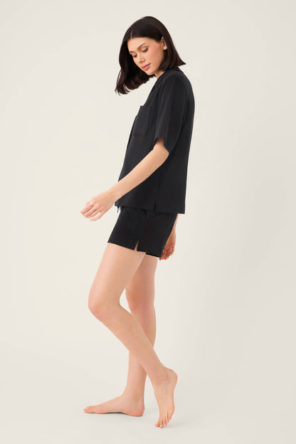 Jammie Essentials Short Black PJ Set