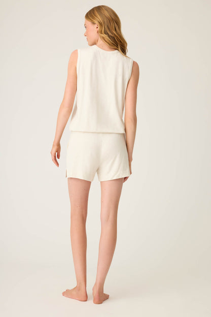 Jammie Essentials Short Oatmeal Lounge Set