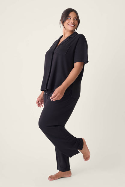 Jammie Essentials Black Plus Size PJ Set