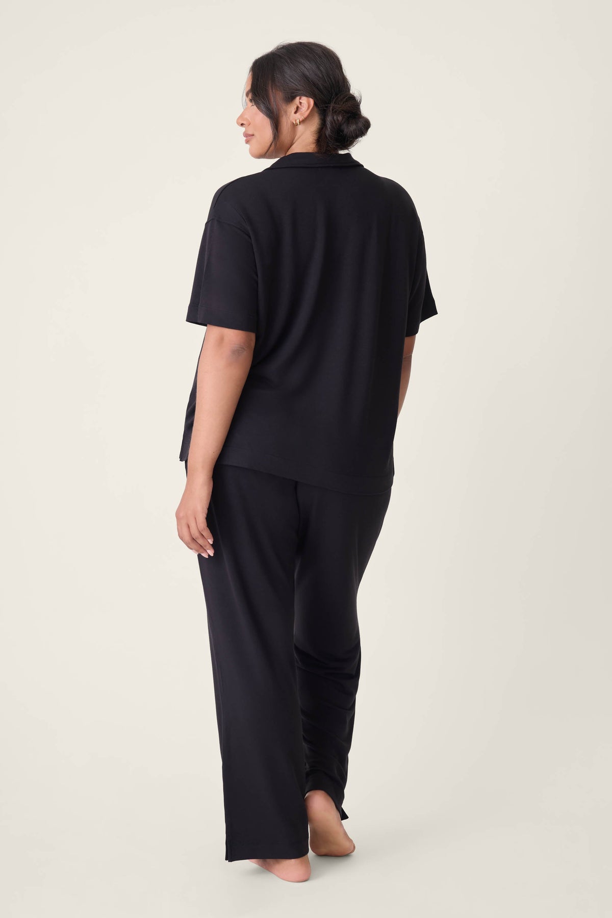 Jammie Essentials Black Plus Size PJ Set