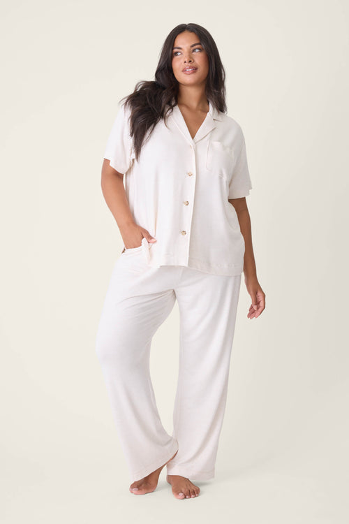 Jammie Essentials Oatmeal Plus Size PJ Set