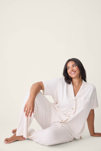 Jammie Essentials Oatmeal Plus Size PJ Set