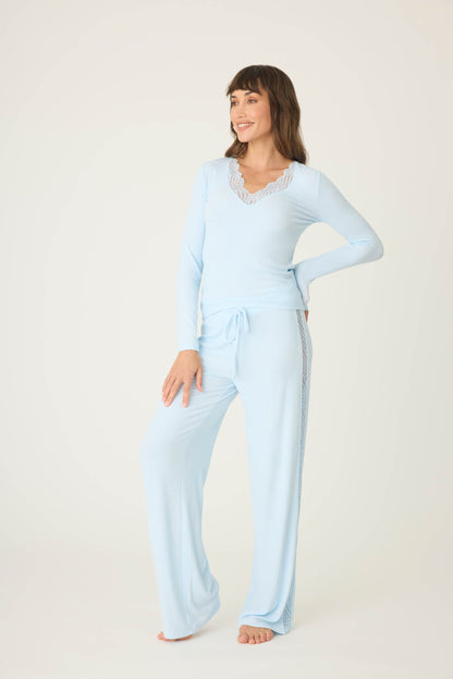 Lacey Basics Ribbed Long Sleeve Top