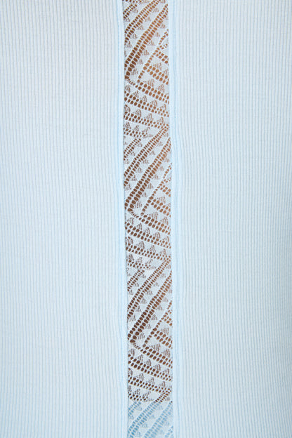 Lacey Basics Ribbed Long Sleeve Top