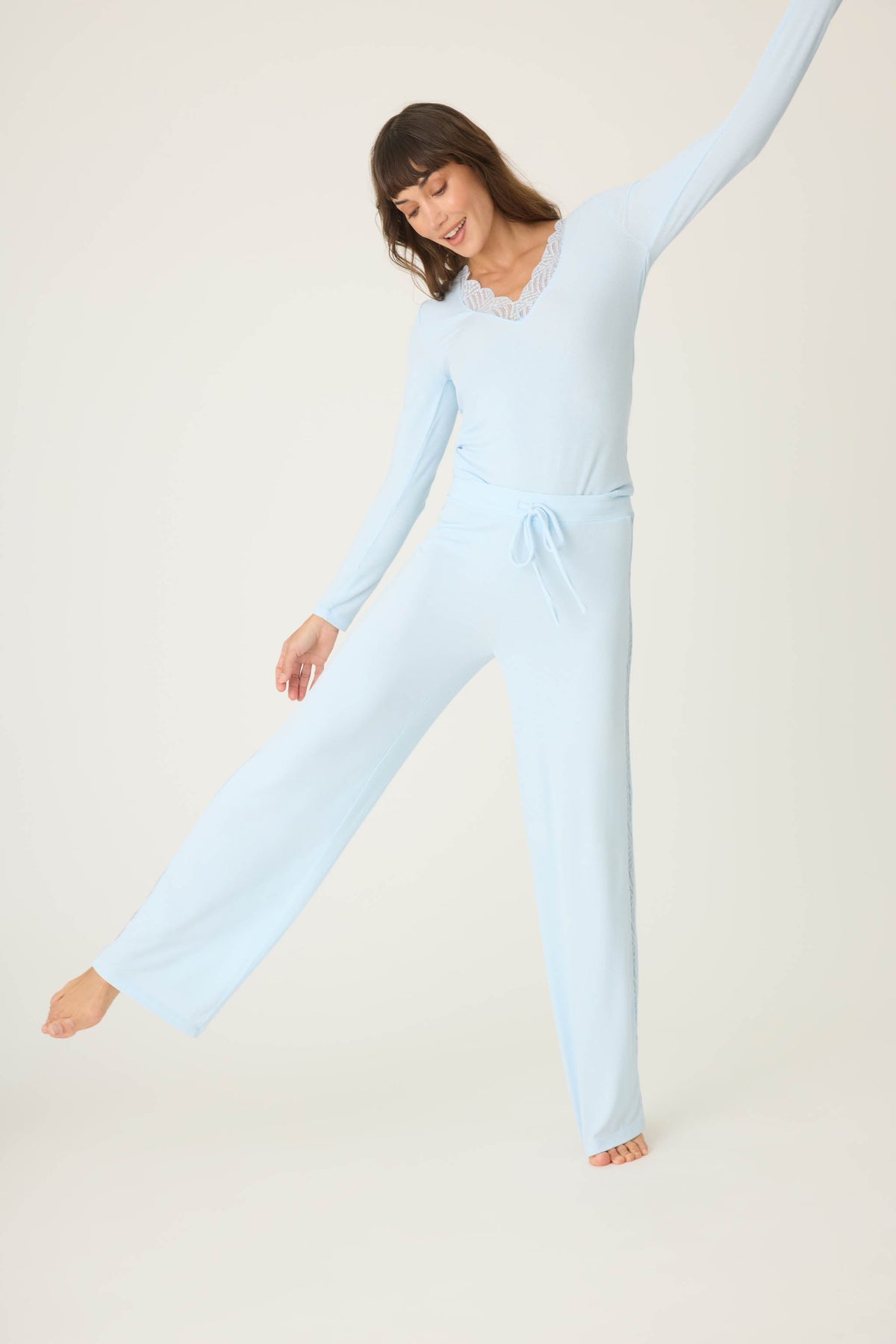 Lacey Basics Ribbed Pants