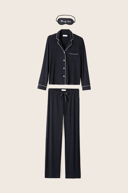 Modal Dreams Black 3-Piece PJ Set