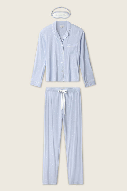 Modal Basics Star Print 3-Piece PJ Set
