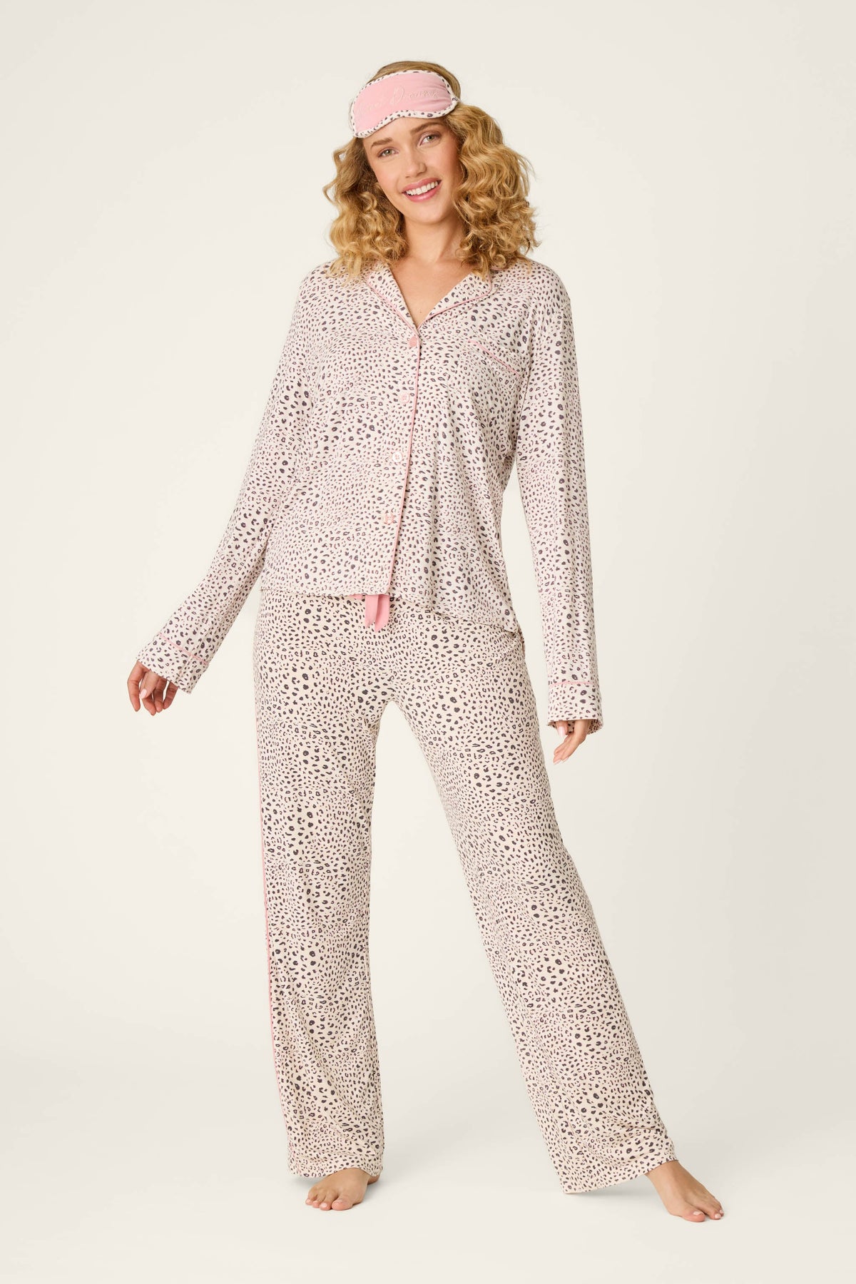 Modal Dreams Leopard Print 3-Piece PJ Set