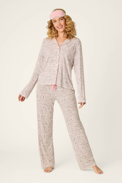 Modal Dreams Leopard Print 3-Piece PJ Set