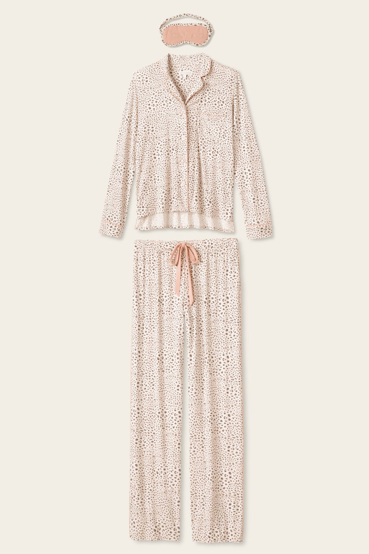 Modal Dreams Leopard Print 3-Piece PJ Set