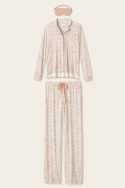 Modal Dreams Leopard Print 3-Piece PJ Set