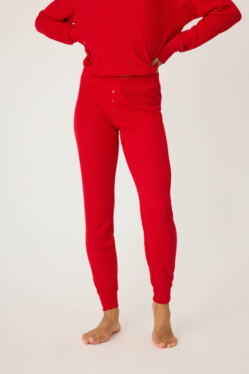 Textured Essentials Red Jammie Pants