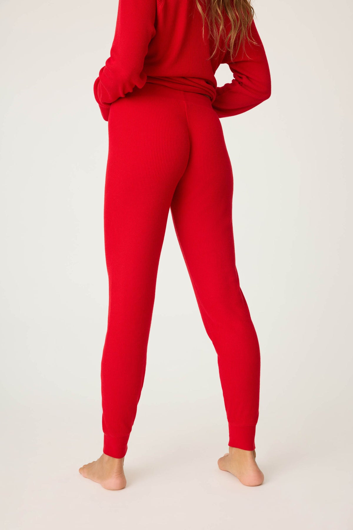 Textured Essentials Red Jammie Pants