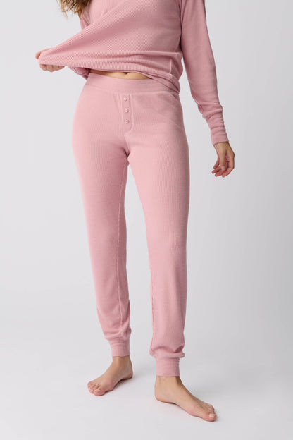 Textured Essentials Rosewood Jammie Pants