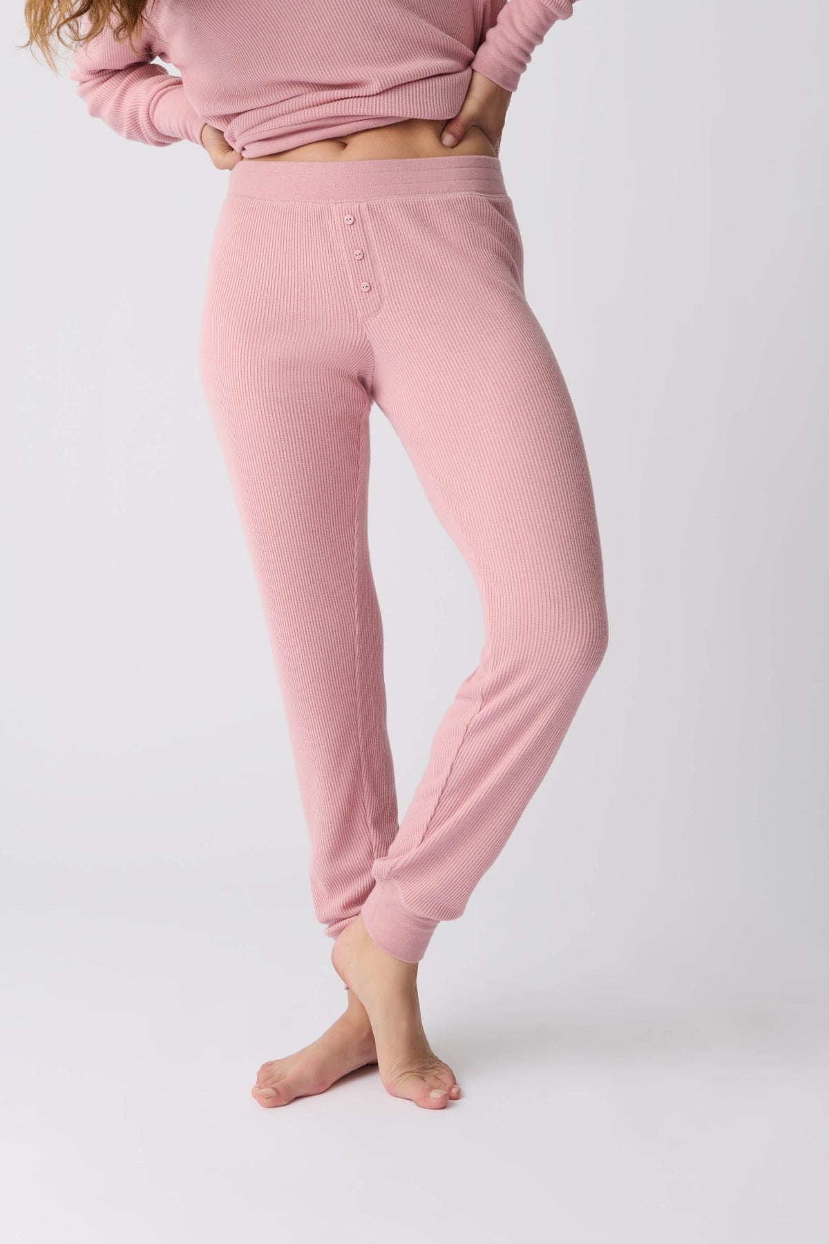 Textured Essentials Rosewood Jammie Pants