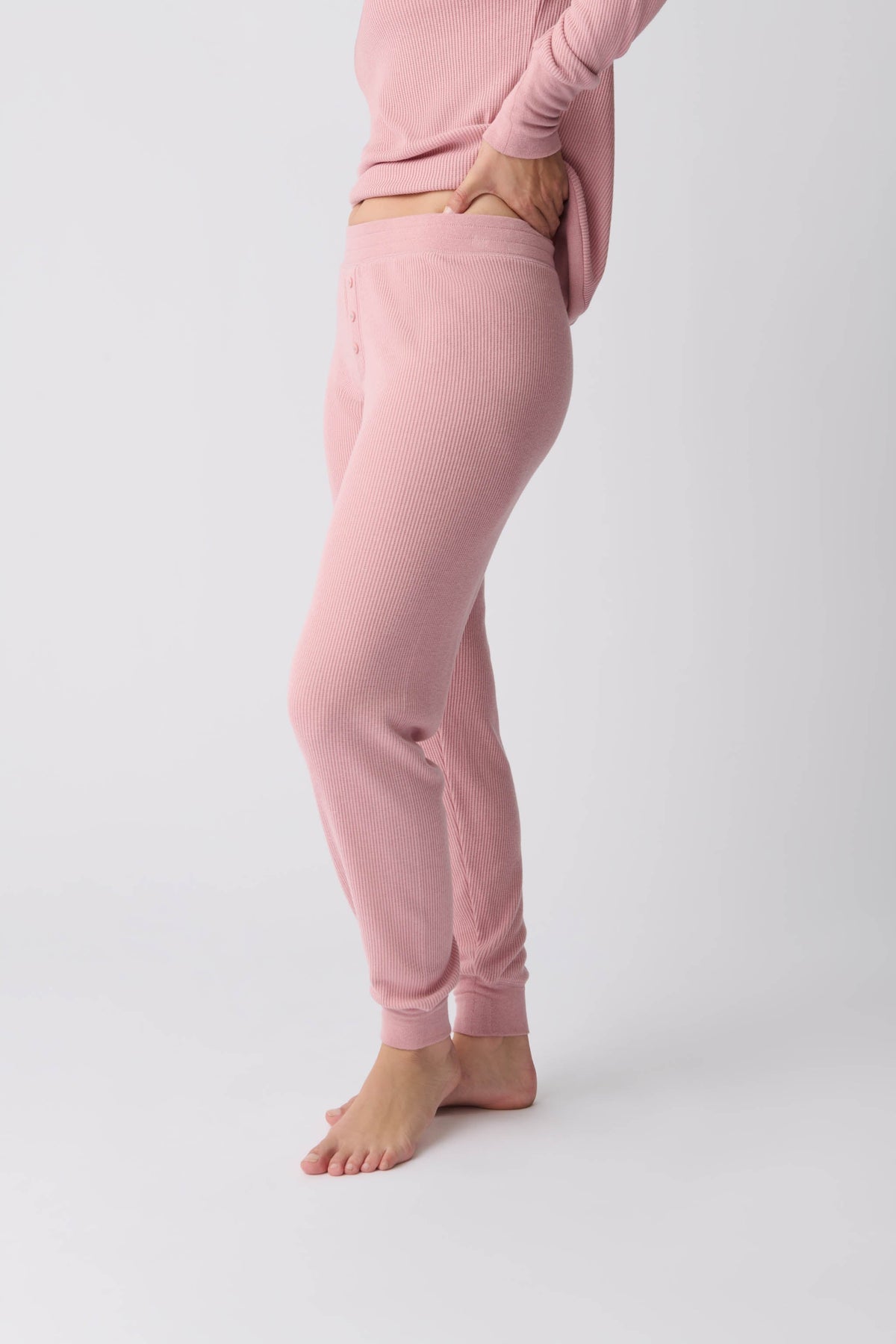 Textured Essentials Rosewood Jammie Pants