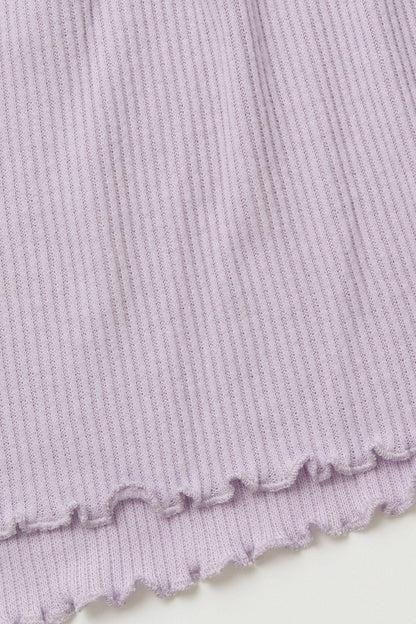 Textured Essentials Gentle Lavender Shorts