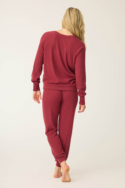 Textured Essentials Port Long PJ Set
