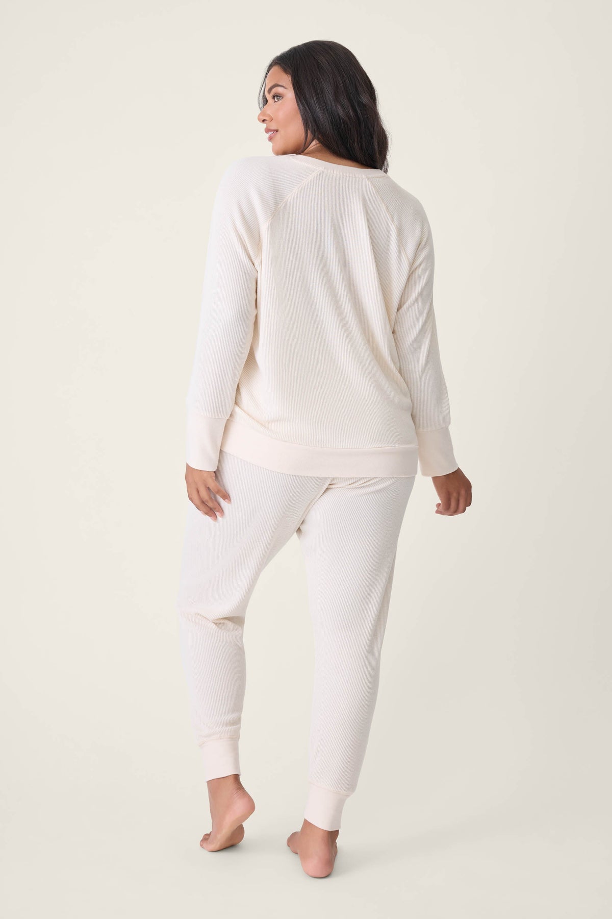 Textured Essentials Stone Plus Size Lounge Set