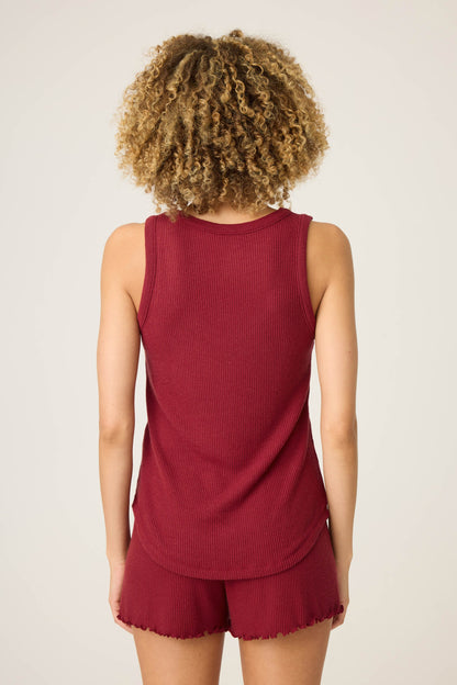 Textured Essentials Port Tank Top