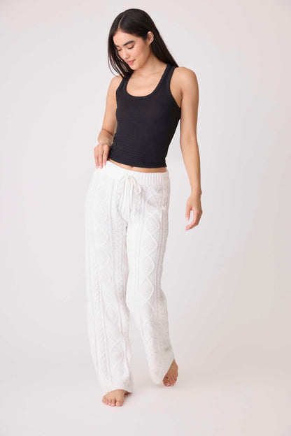 Chenille Cable Knit Lounge Pants