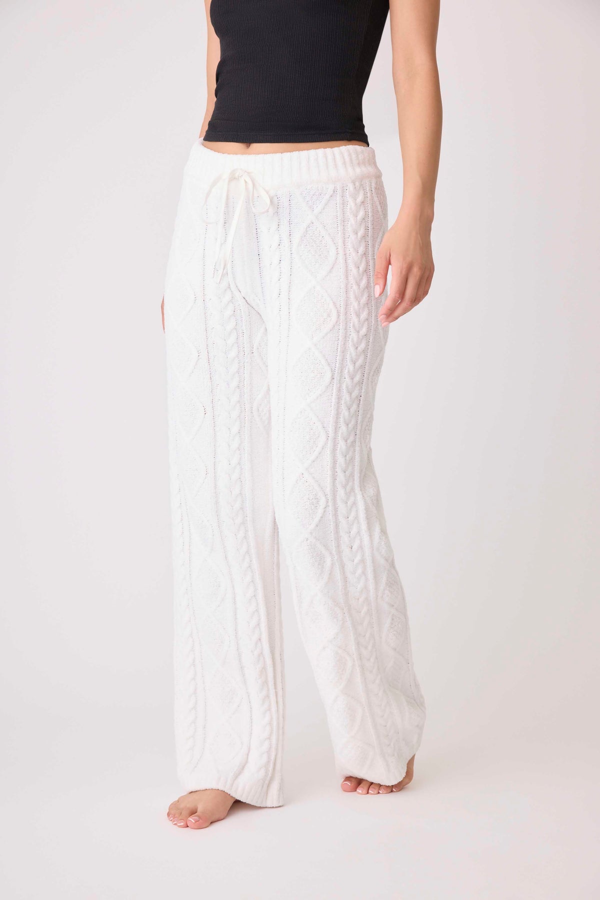 Chenille Cable Knit Lounge Pants