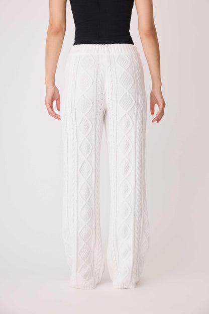 Chenille Cable Knit Lounge Pants