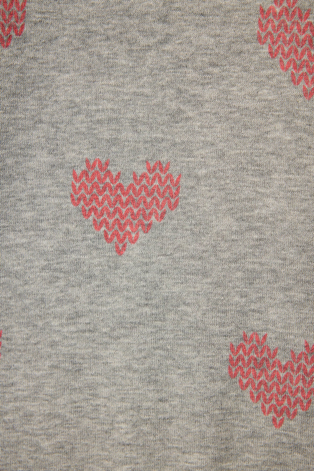 Heart Print Fleece PJ Set