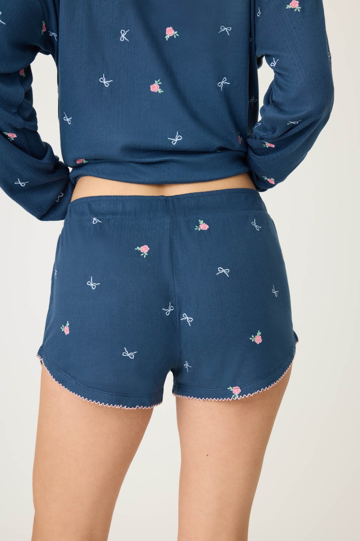 English Rose Embroidered Shorts