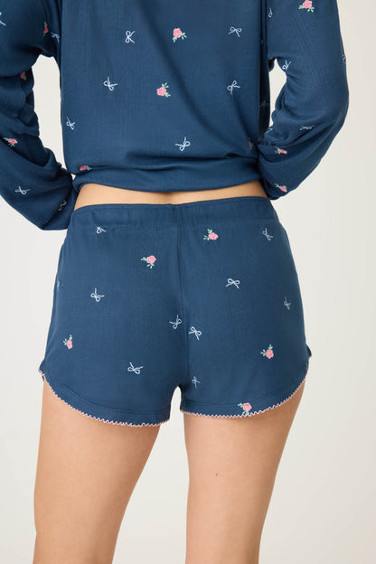 English Rose Embroidered Shorts