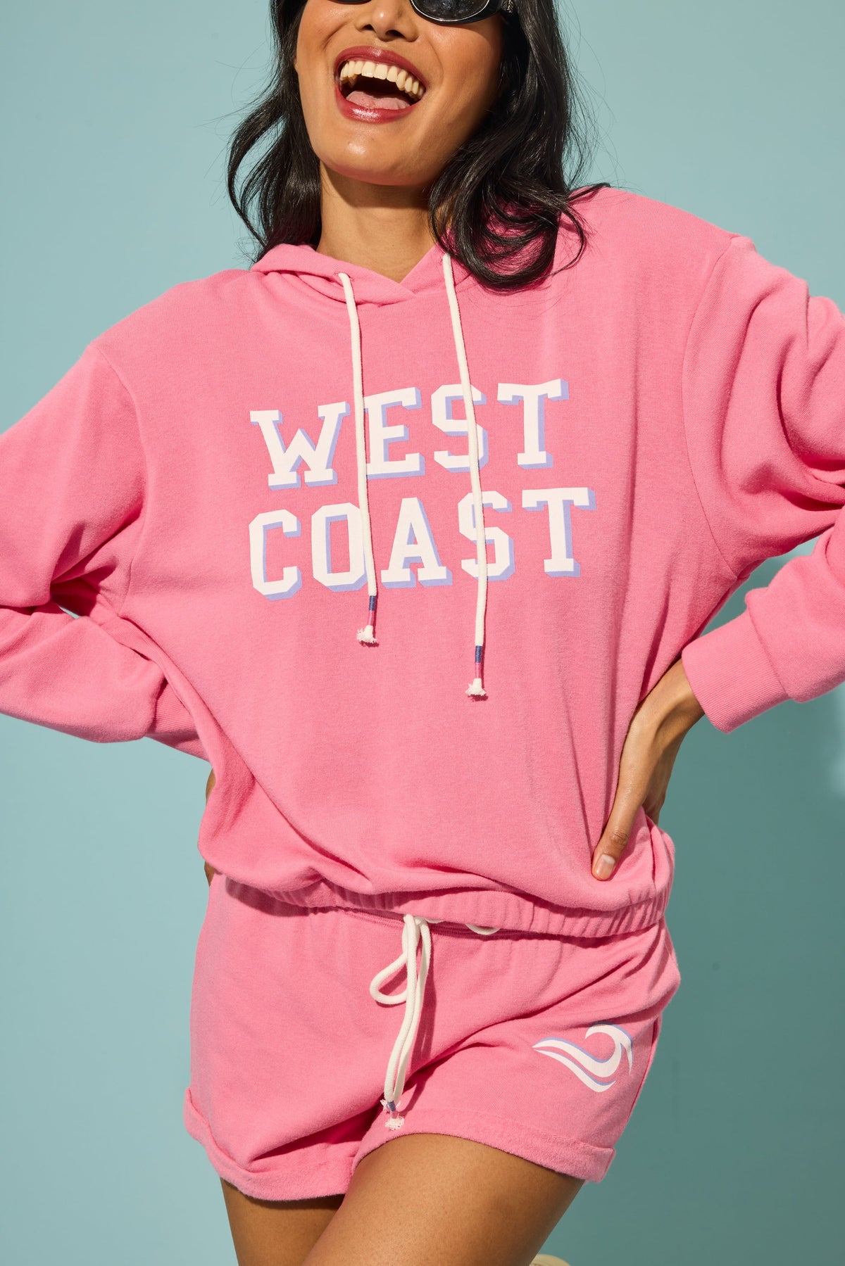 Home Base West Coast Graphic Fleece Short Set
