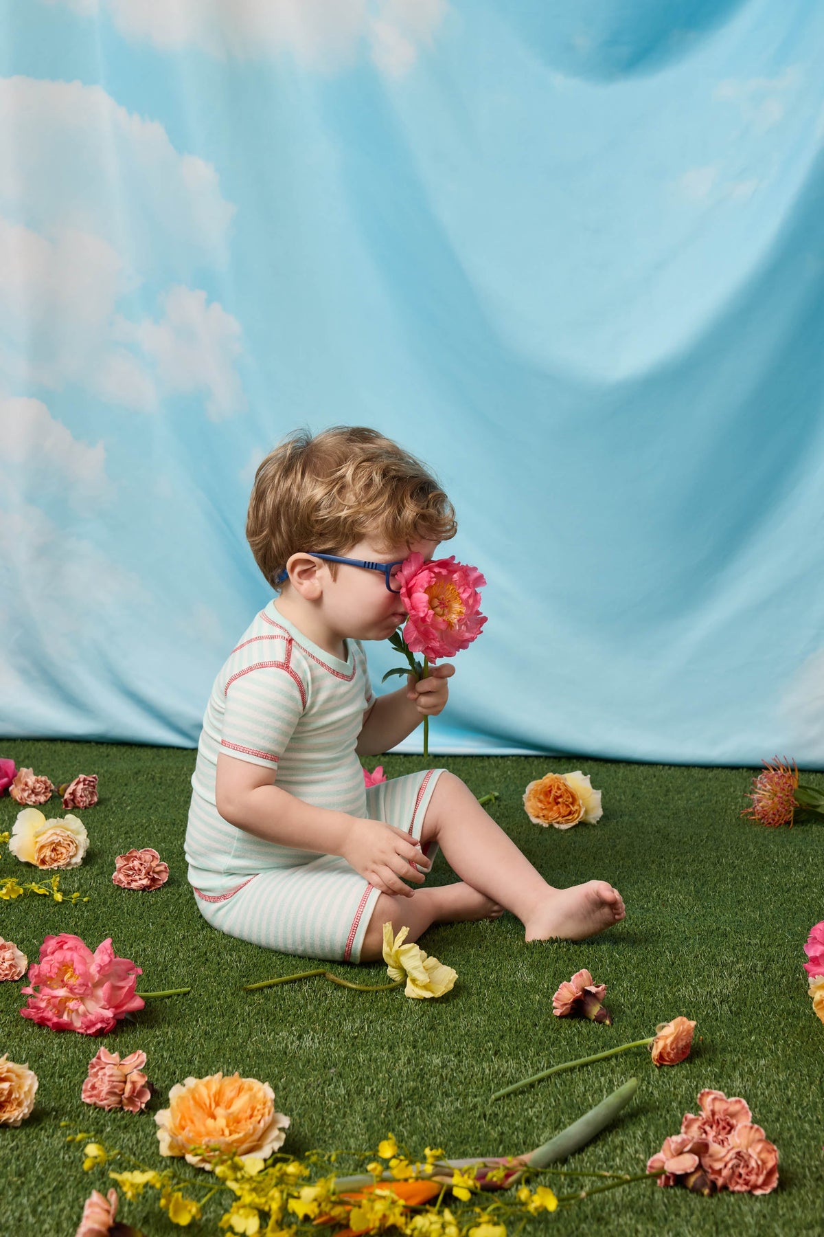 Adrian Valencia x PJS Striped Toddler PJ Set