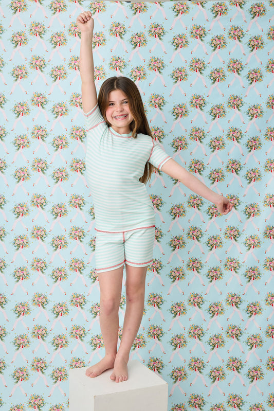 Adrian Valencia x PJS Striped Big Kid PJ Set
